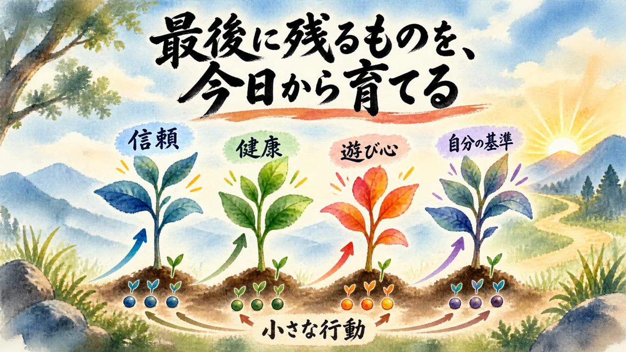 まとめ｜最後に残るものを、今日から育てる