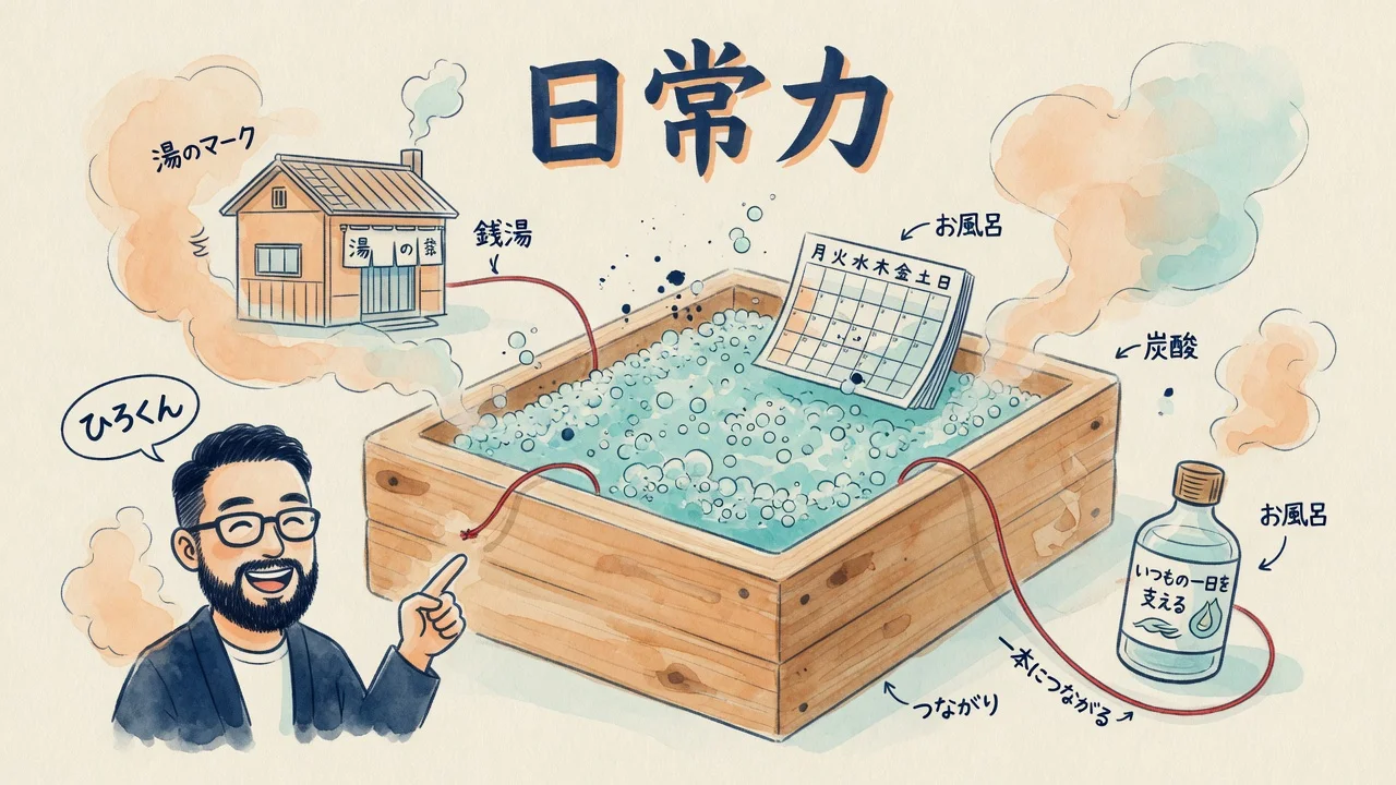湯乃市がたどり着いた一語「日常力」の図解