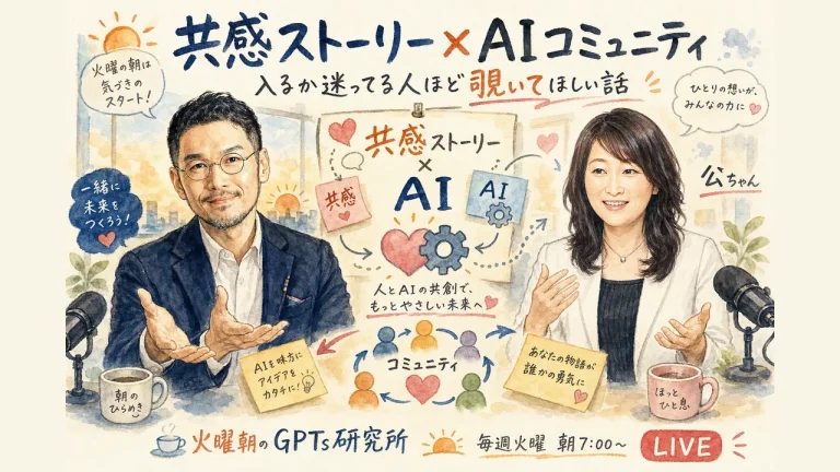 共感ストーリー×AIコミュニティ、入るか迷ってる人ほど覗いてほしい話のアイキャッチ