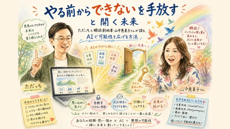 ただっちと山中恵美子さんの対談LIVE全体図解