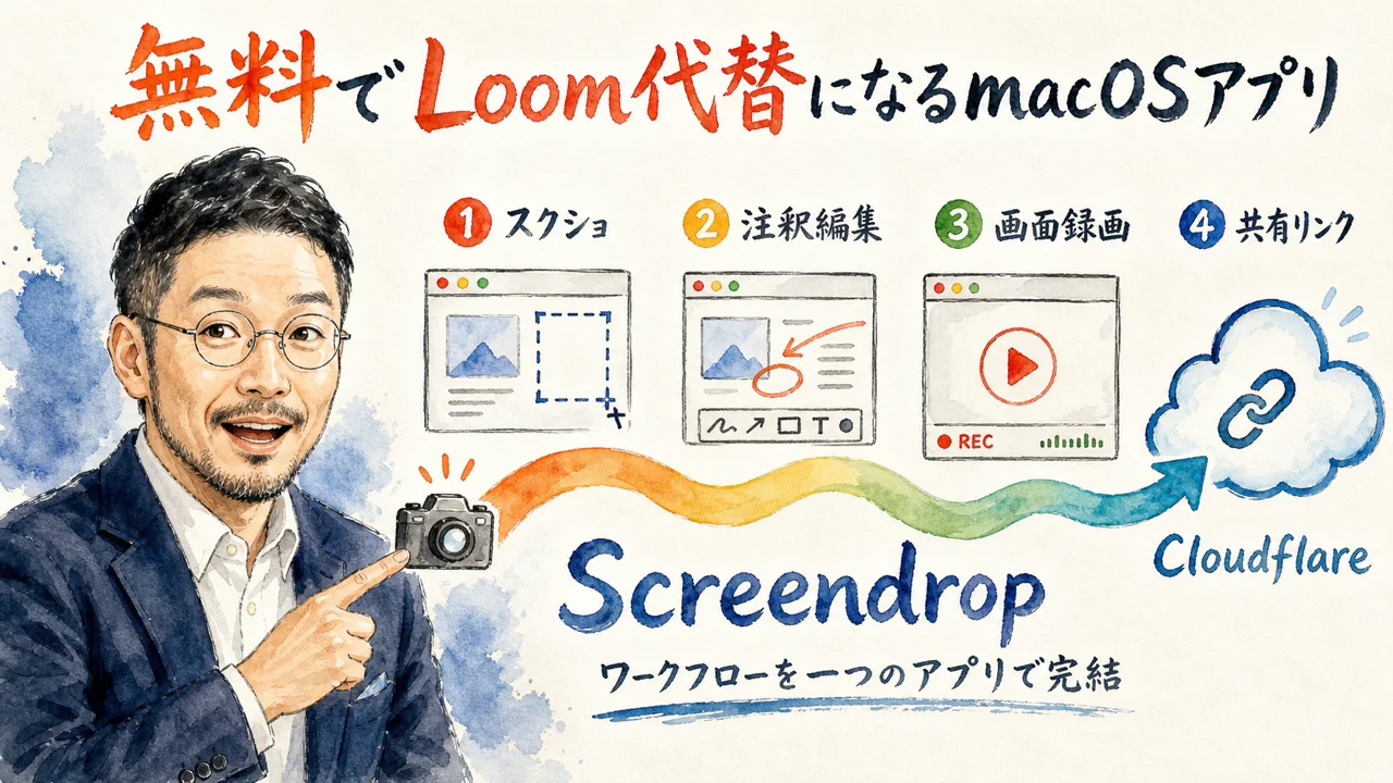 Screendropの機能一覧とデータ所有権の設計を整理した図解
