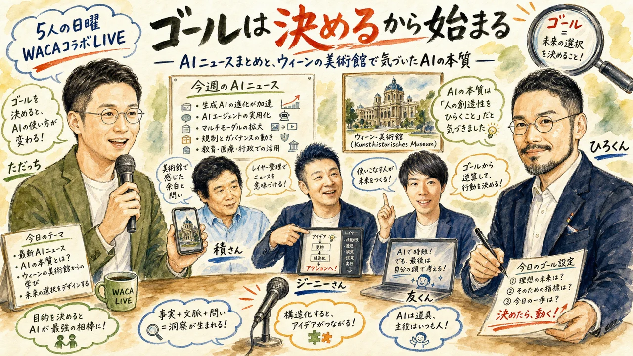 ゴールは「決める」から始まる｜WACAコラボAIニュースLIVE
