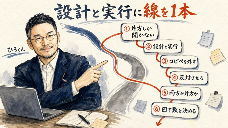 Codex×Claude Codeの使い分けをKawaruさんが解説。設計と実行に線を1本引く記事のアイキャッチ