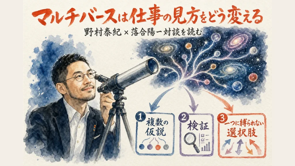 マルチバースは仕事の見方をどう変える？野村泰紀×落合陽一対談を読む——アイキャッチ