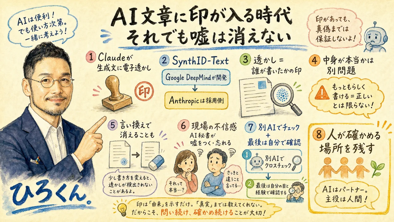 AIが書いた文章に印が入り始めた。それでもAIの嘘は消えない アイキャッチ