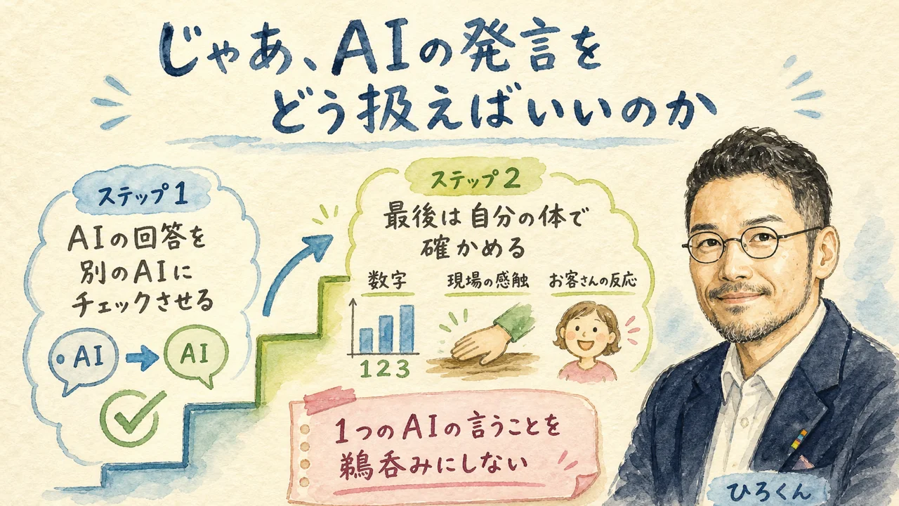 じゃあ、AIの発言をどう扱えばいいのか