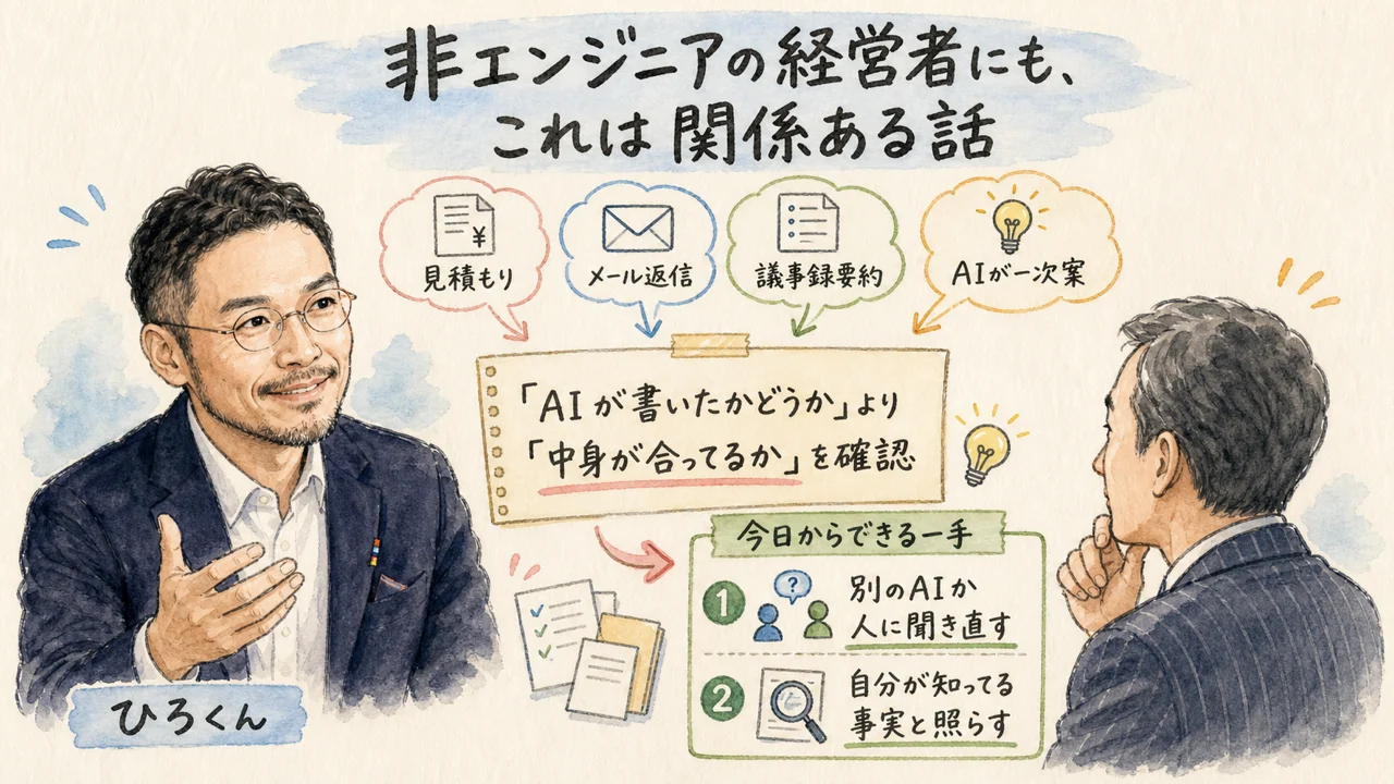 非エンジニアの経営者にも、これは関係ある話