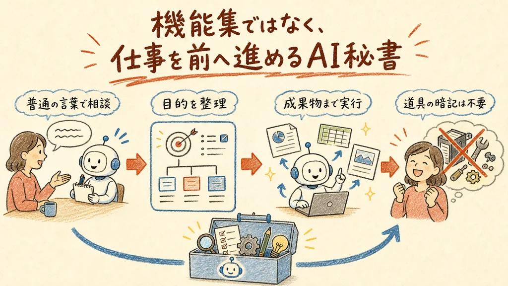 CC BoosterはAI機能集ではなく仕事を前へ進めるAI秘書