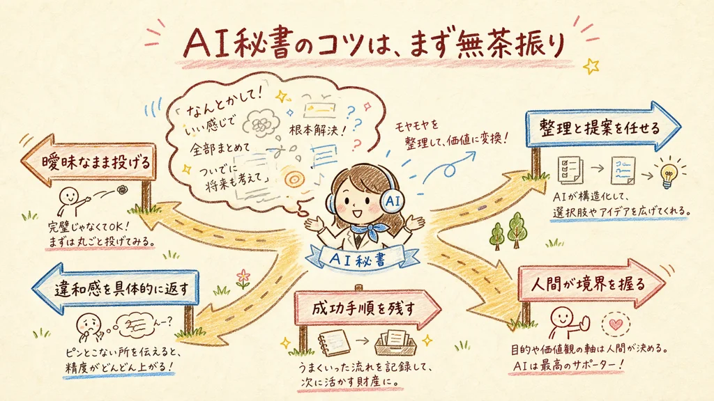AI秘書のコツはまず無茶振りすること