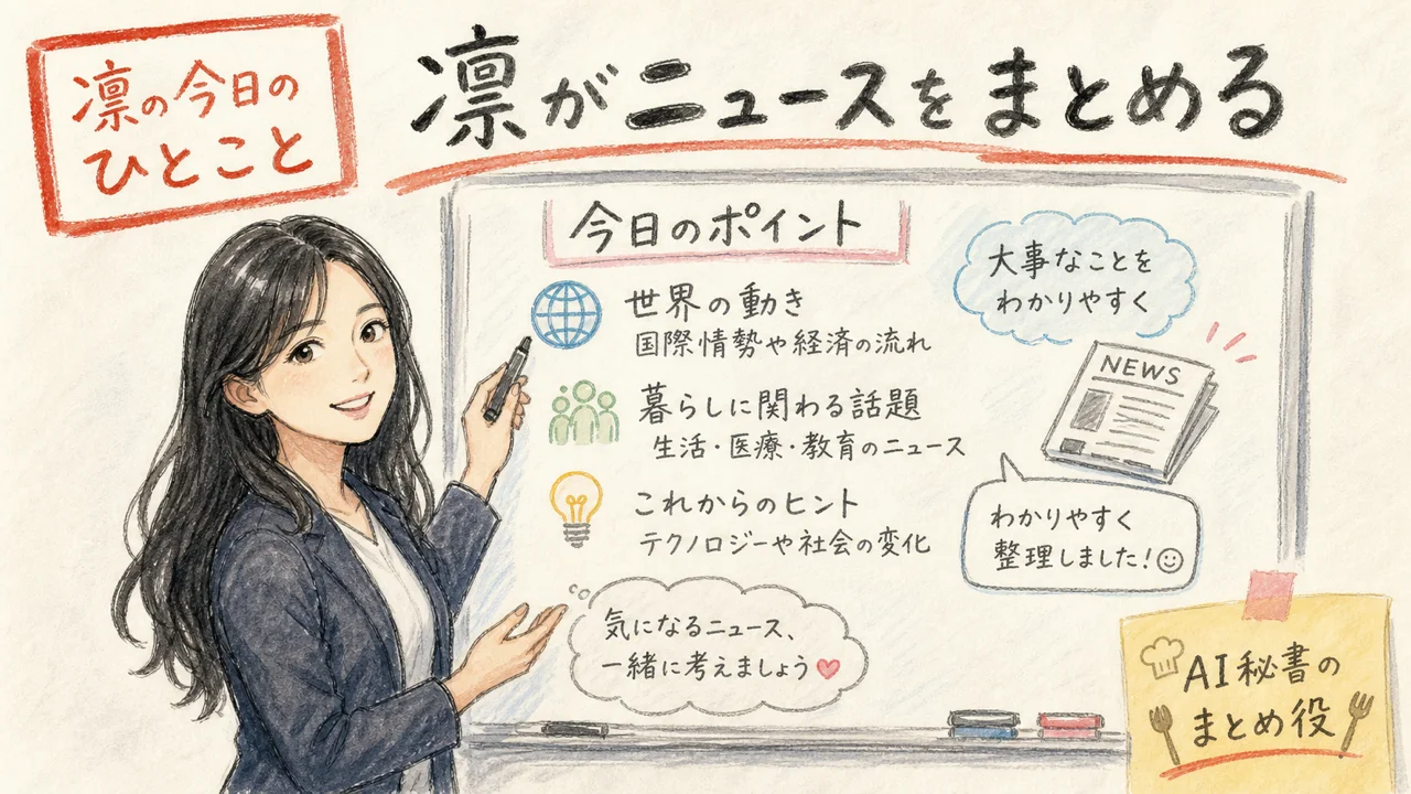 凛がAI動向をまとめて解説するグラレコ