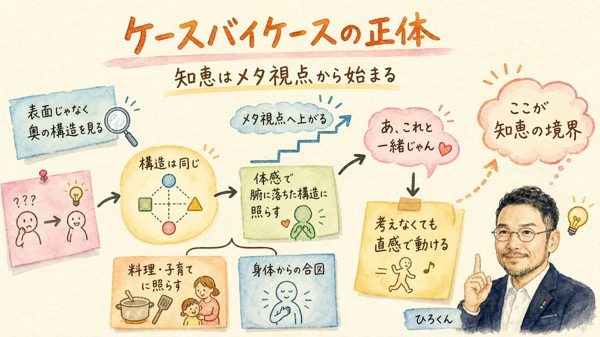 ケースバイケースの正体、知恵はメタ視点から始まる図解