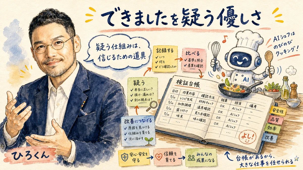 コラム：できましたを疑う優しさ——疑う仕組みは信じるための道具