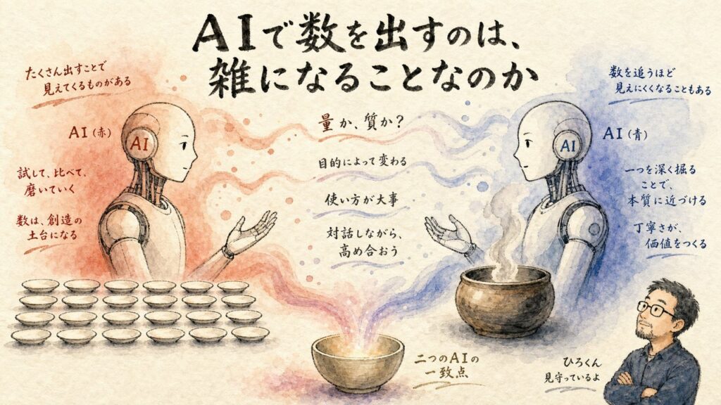 ＡＩで数を出すのは雑になることなのか 討論のアイキャッチ図解