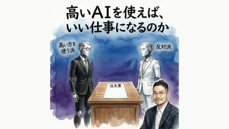 高いＡＩを使えば、いい仕事になるのか