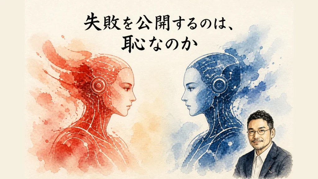 失敗を公開するのは、恥なのか