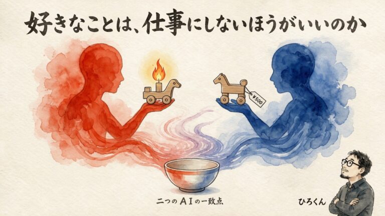 好きなことは、仕事にしないほうがいいのか 討論のアイキャッチ図解
