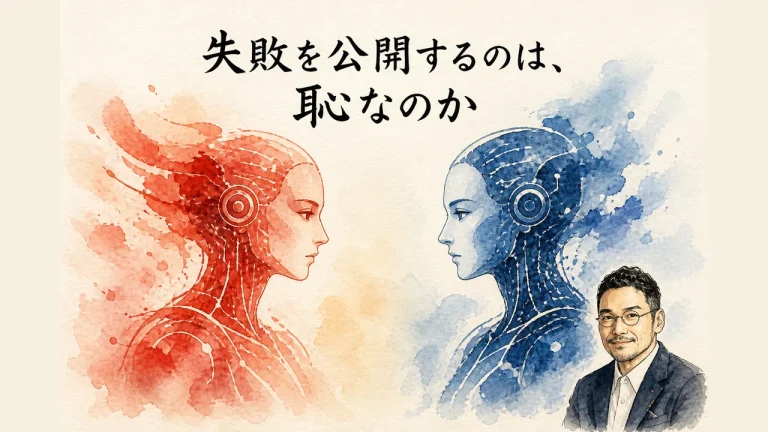 失敗を公開するのは、恥なのか