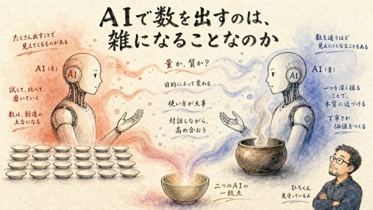 ＡＩで数を出すのは雑になることなのか 討論のアイキャッチ図解