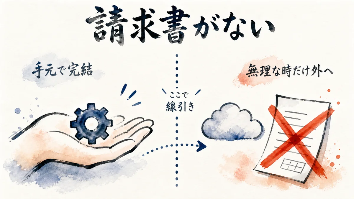 請求書がない