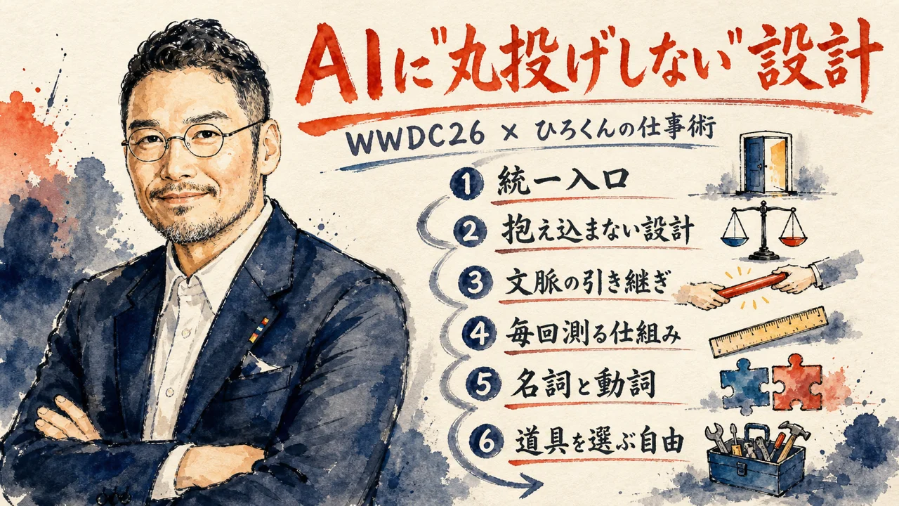 WWDC26記事アイキャッチ兼全体図