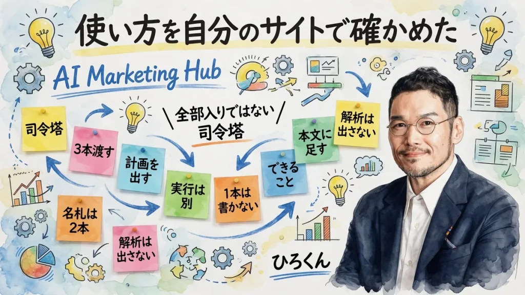 記事全体図。司令塔、3本渡す、計画、実行は別、名札2本、1本は書かない