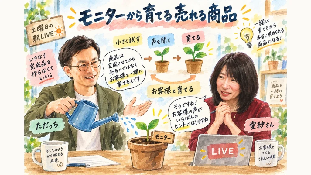 いきなり完成品を作らなくていい。モニターから始める「売れる商品」の育て方 全体図解