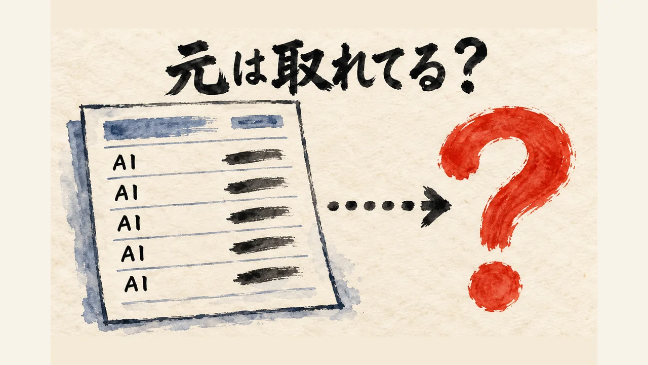 AIの請求明細が毎月並ぶのに、元が取れているか分からない