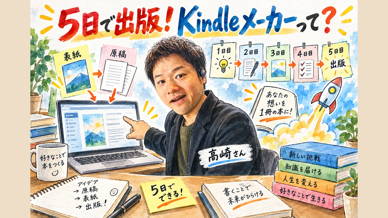 高崎さんが5日で出版した「Kindleメーカー」ってどんなツール？（図解）