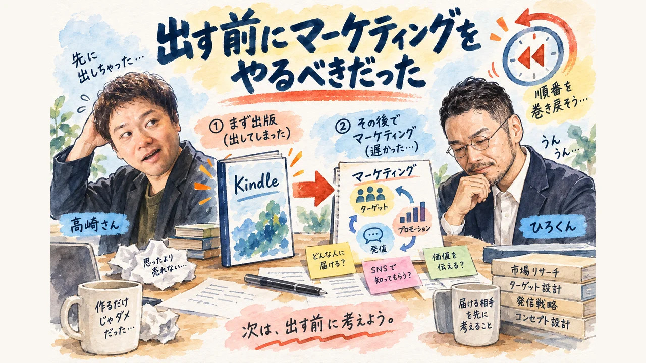 「出す前にマーケティングをやるべきだった」——順番が逆になった教訓（図解）