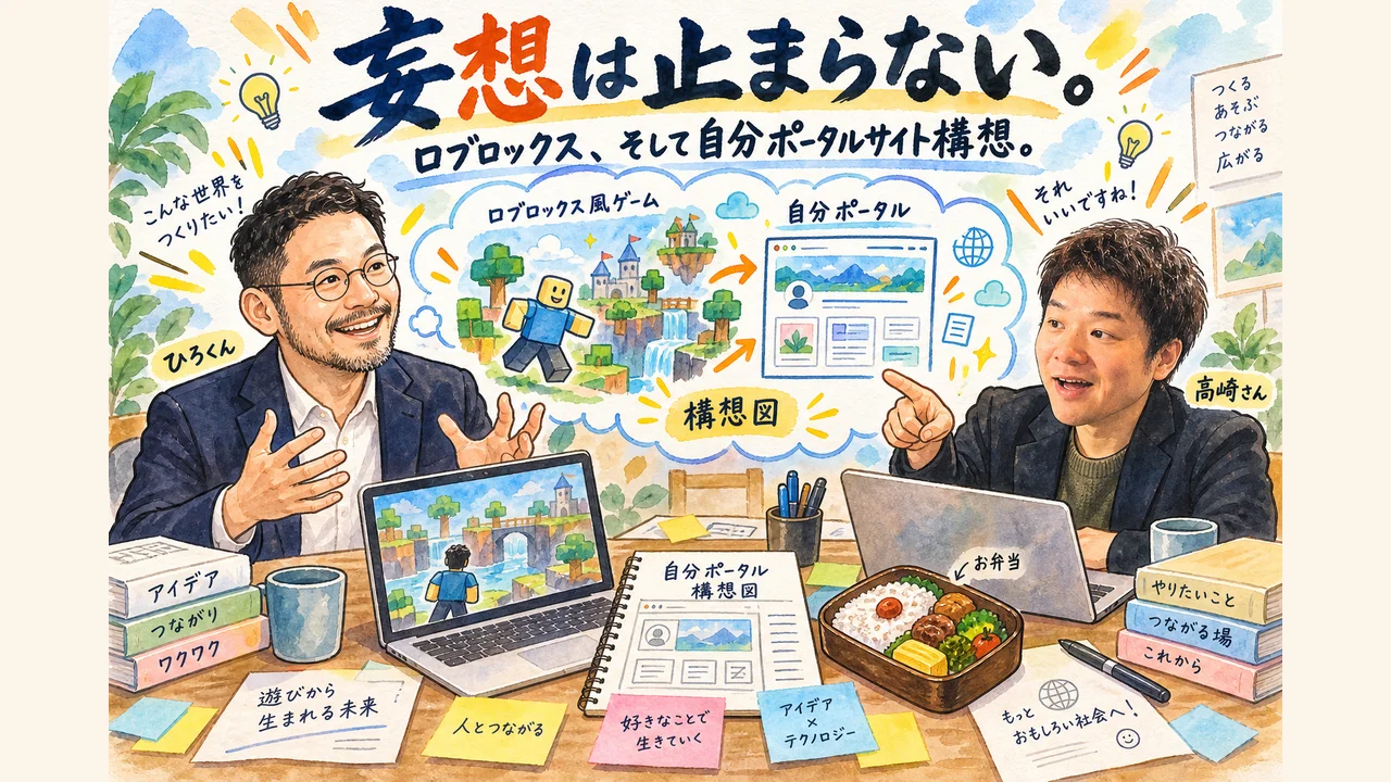 妄想は止まらない。ロブロックス、そして自分ポータルサイト構想（図解）