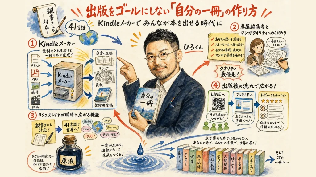 Kindleメーカーでみんなが本を出せる時代に、出版をゴールにしない「自分の一冊」の作り方