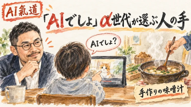 「AIでしょ」α世代が選ぶ人の手