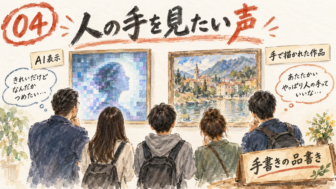人の手を見たい声