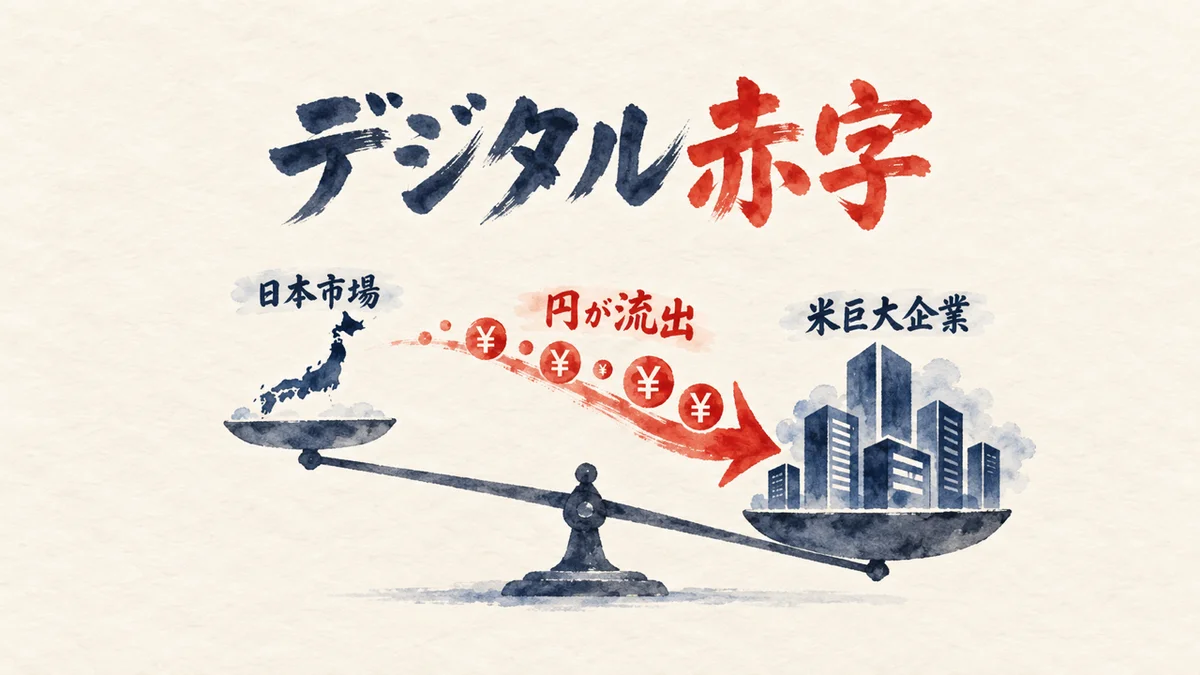 「日本遅れてますね」デジタル赤字の正体を示す図解