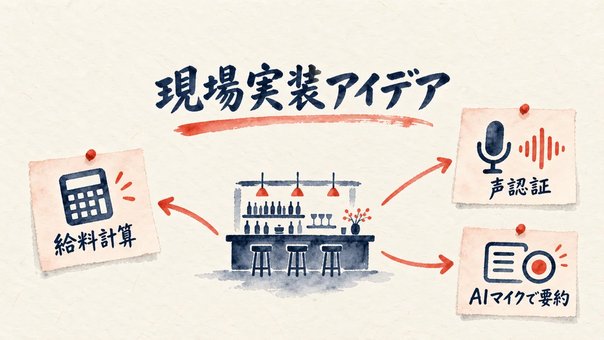さやママ・番組Dの現場実装アイデアを示す図解