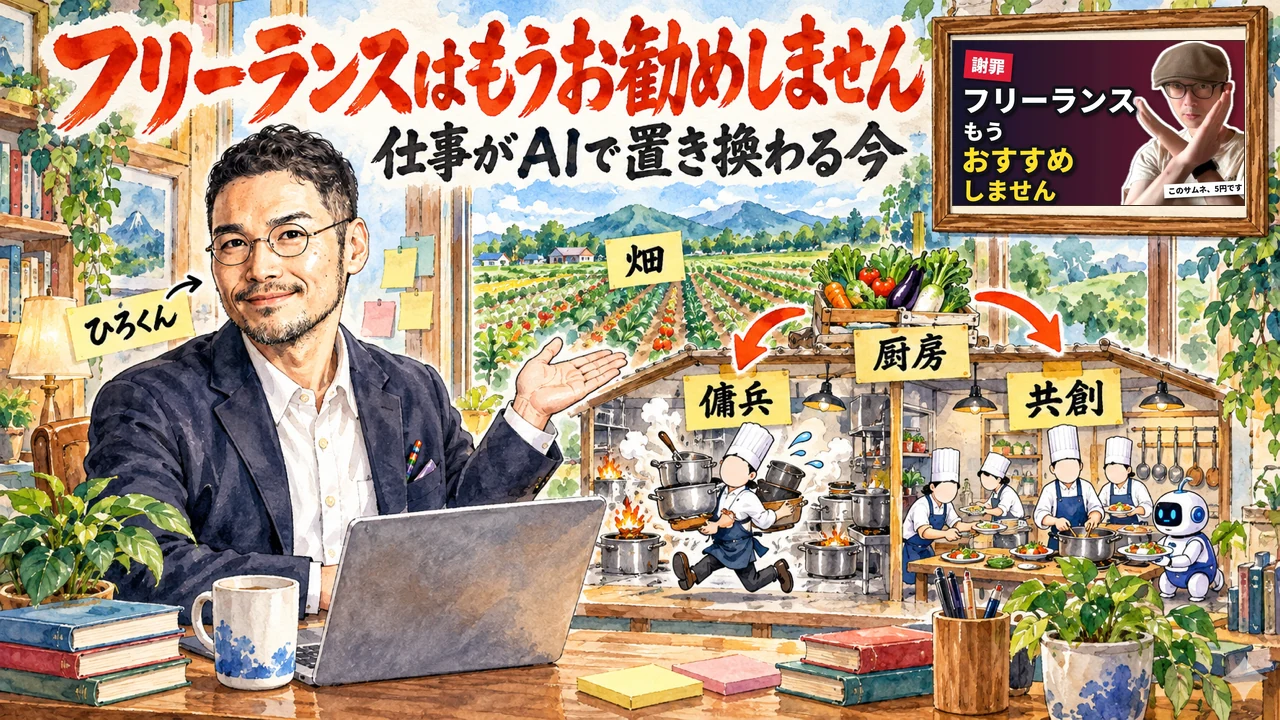 イケハヤさん「フリーランスはお勧めしません」の図解