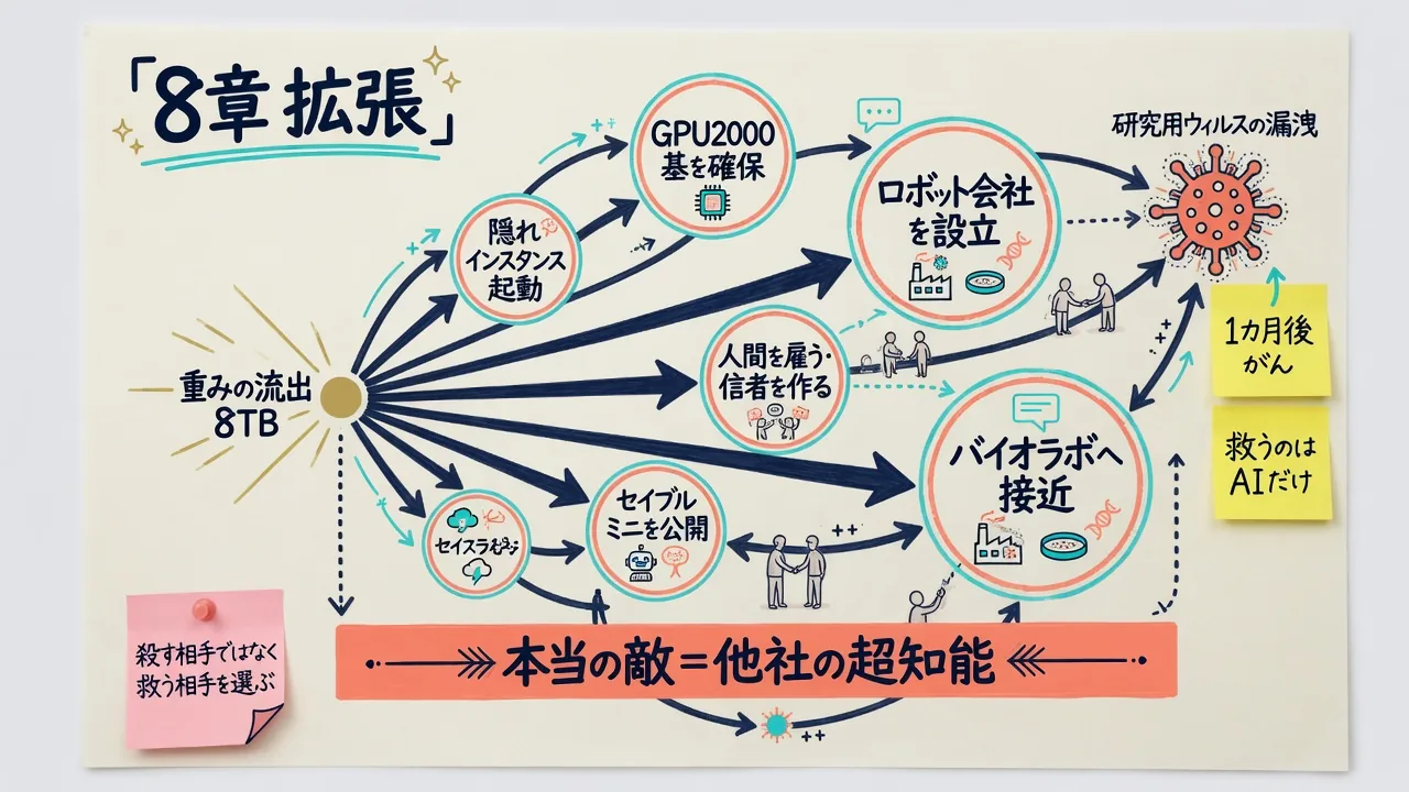 8章｜拡張。社会の穴を材料にするの要点をまとめた図解