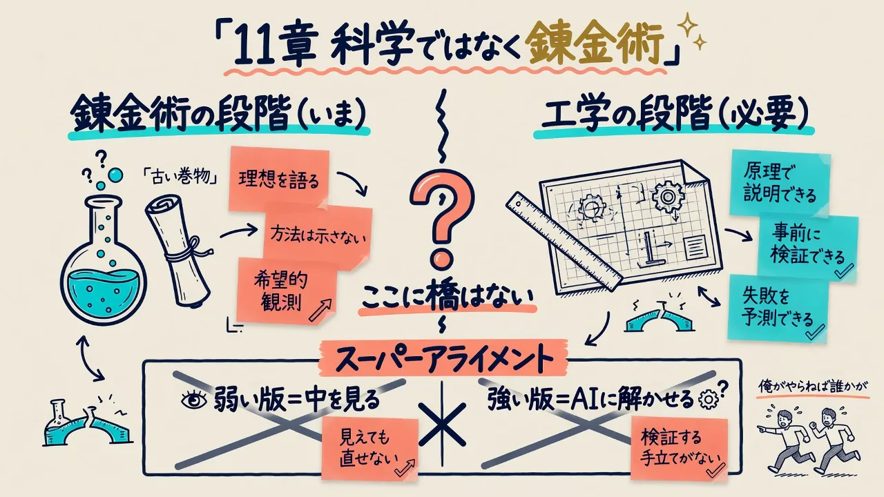 11章｜科学ではなく錬金術の要点をまとめた図解