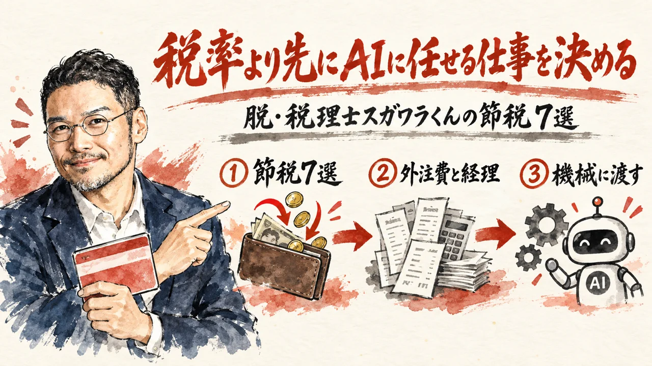 脱・税理士スガワラくんの節税7選の図解