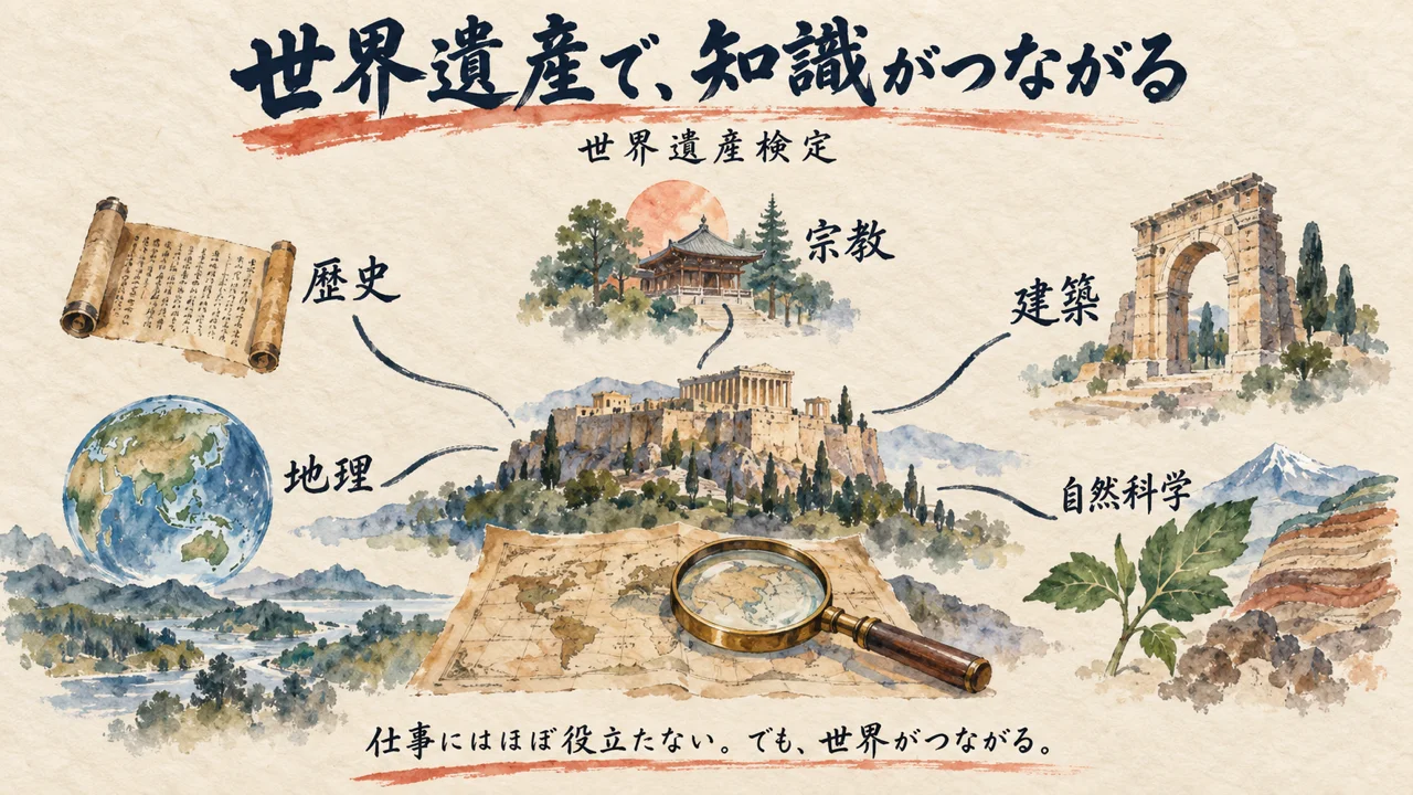 世界遺産検定。「役に立たない」のに、歴史・宗教・建築・地理がひとつにつながる資格