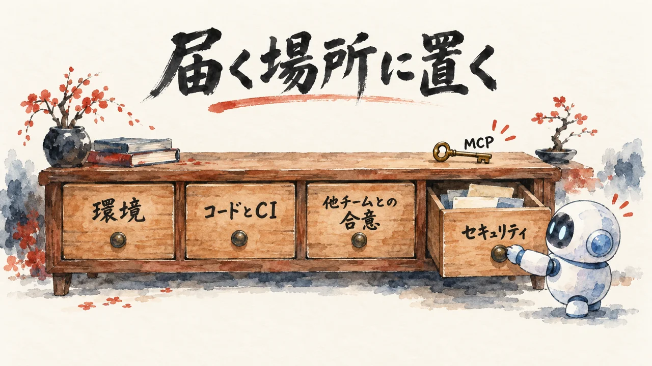 「ワークフローが必要とする全部を、Claudeが届く場所に置く」——前提整備という地味な作業
