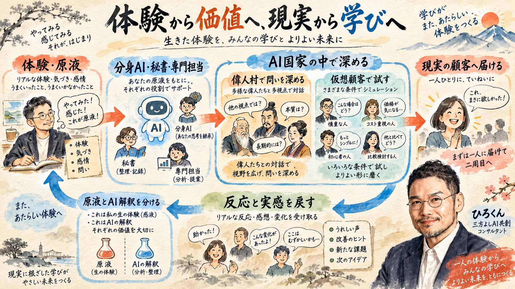 体験から価値へ、現実から学びへ