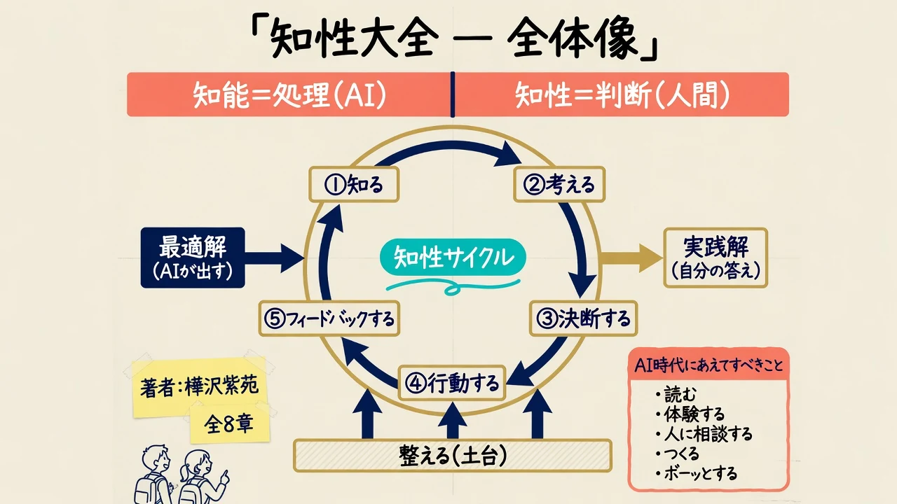 知性大全の全体像と記事の地図を示した図解