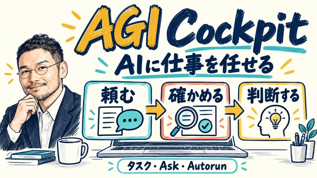 AGI Cockpitの使い方。記事の説明に合わせた概念図。