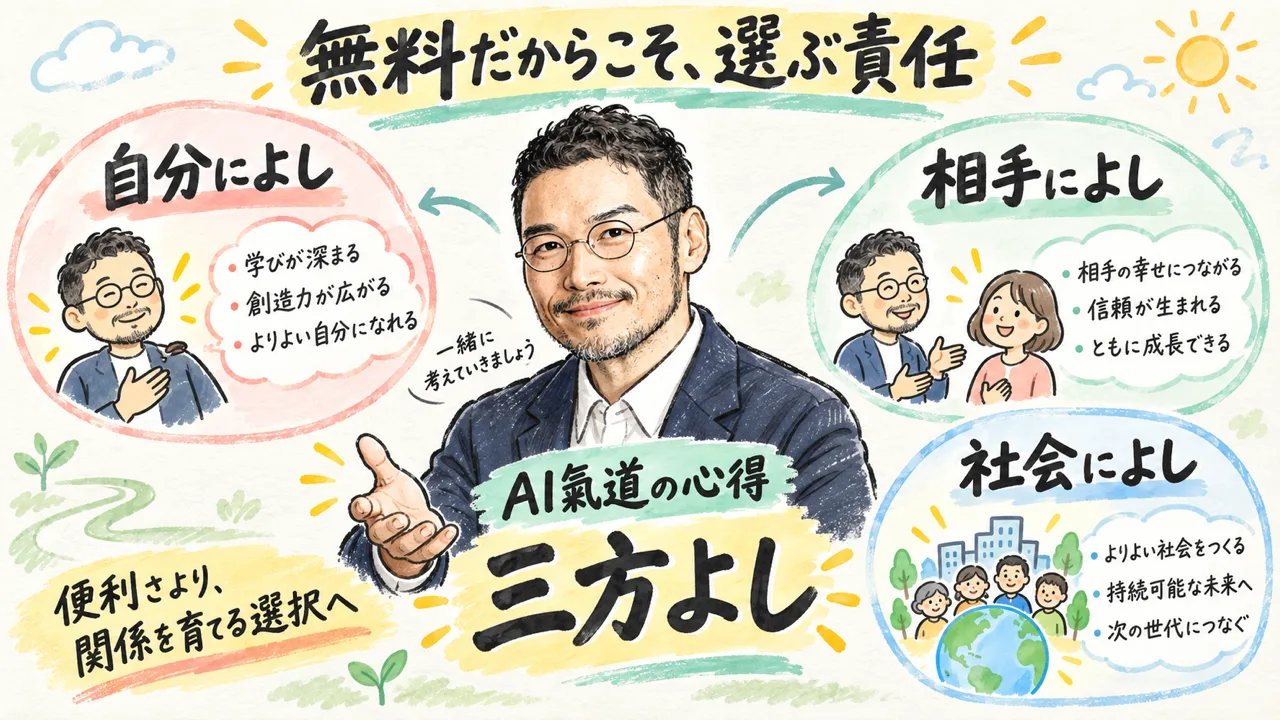 ひろくんコラム 三方よし グラレコ