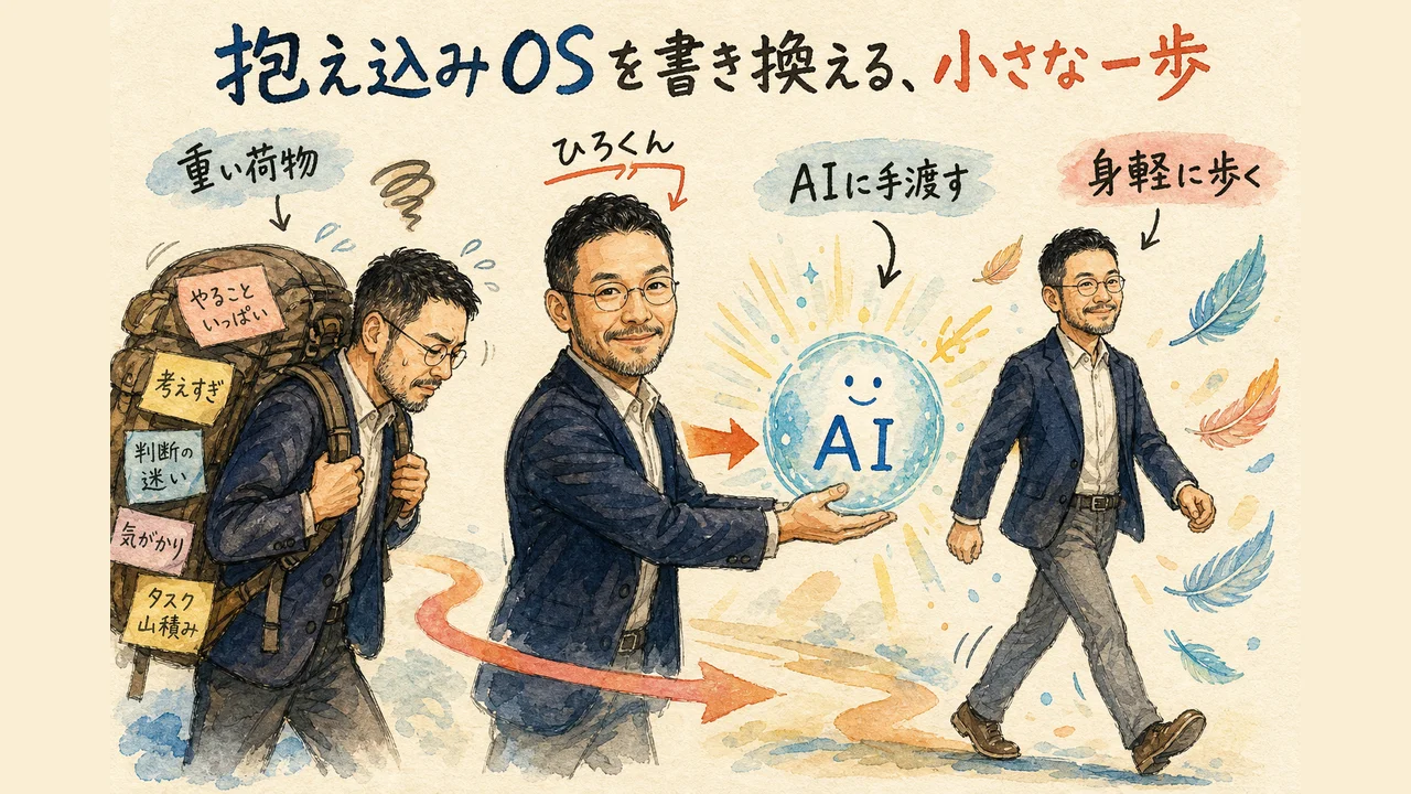 抱え込みOSを書き換えるのはこういう小さな一歩というひろくんの気づき