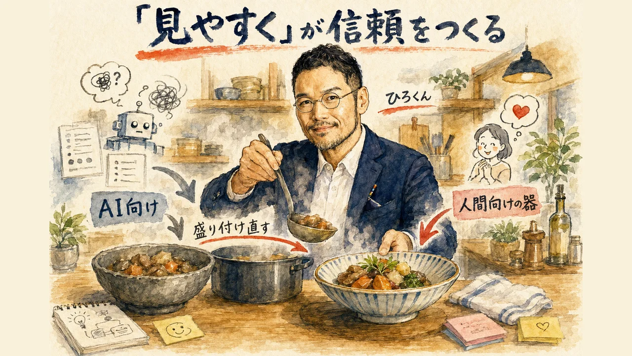「見やすく」が信頼をつくる ひろくんコラム図解