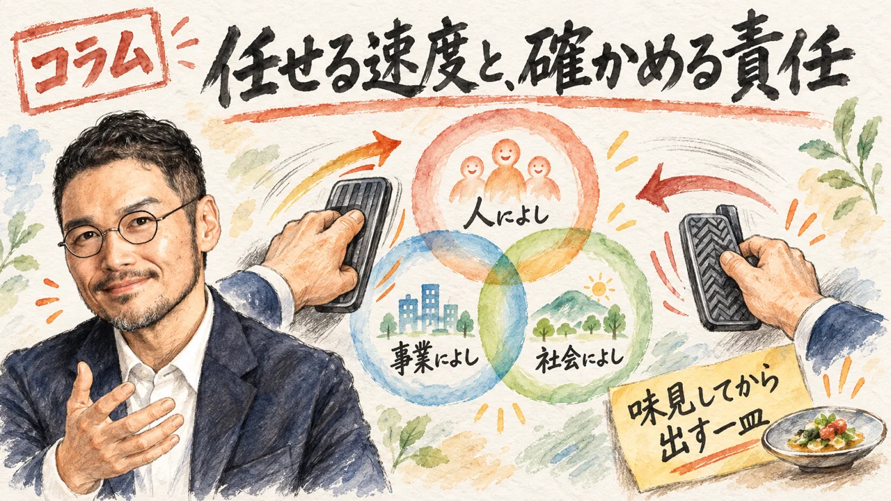 ひろくんコラム 三方よし グラレコ