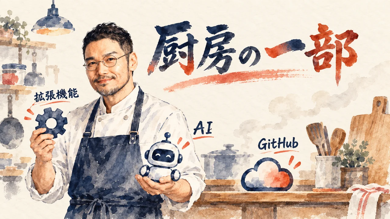 ひろくんコラム図解——厨房の一部という発想