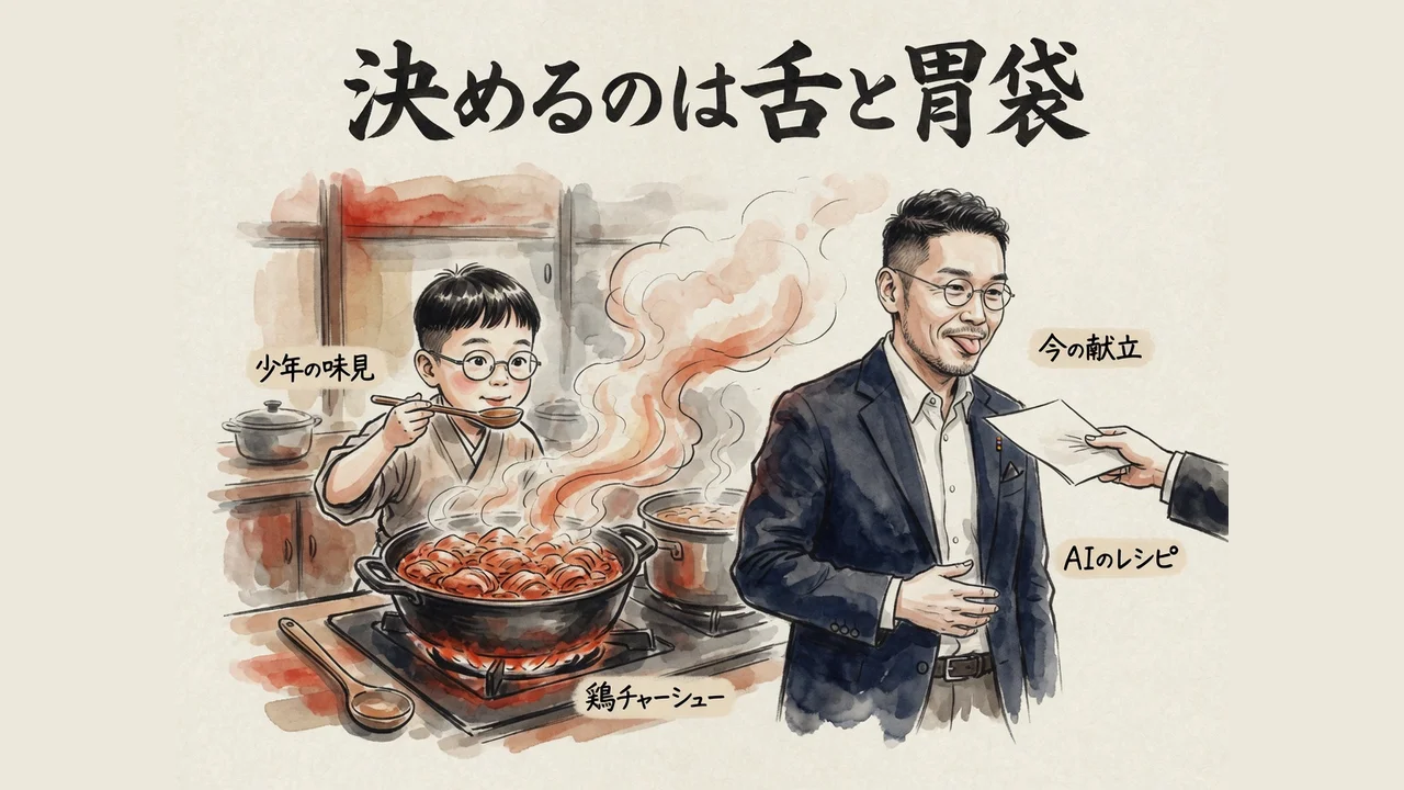 決めるのは舌と胃袋という図解